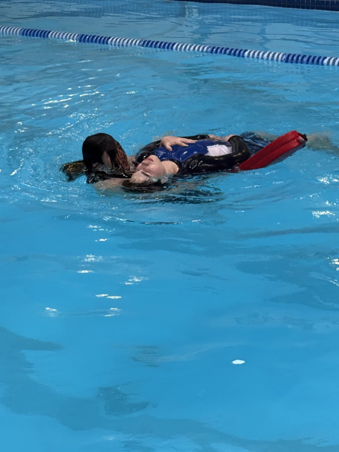 Lifeguarding training session